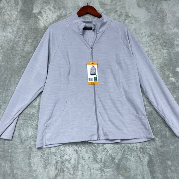 32 Degrees Purple Zip Front Jacket Womens Size XXL a1601 - Picture 1 of 7